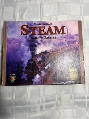 Steam: Rails to Riches Board Game - Purple Artwork by
